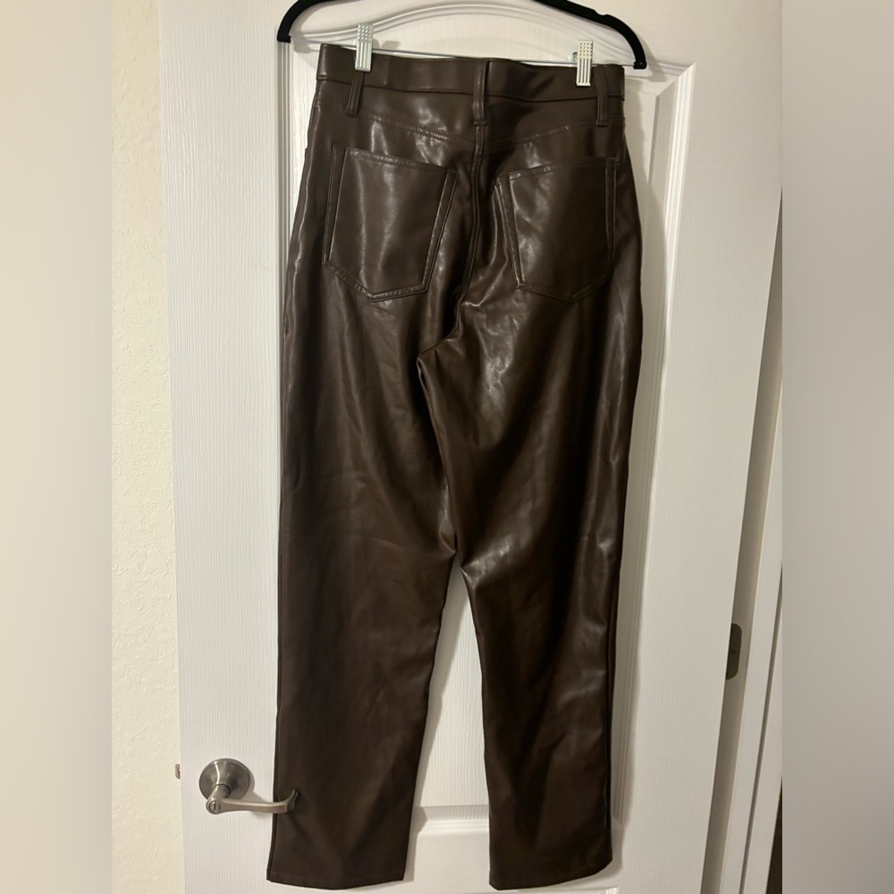 Abercrombie brown leather pants